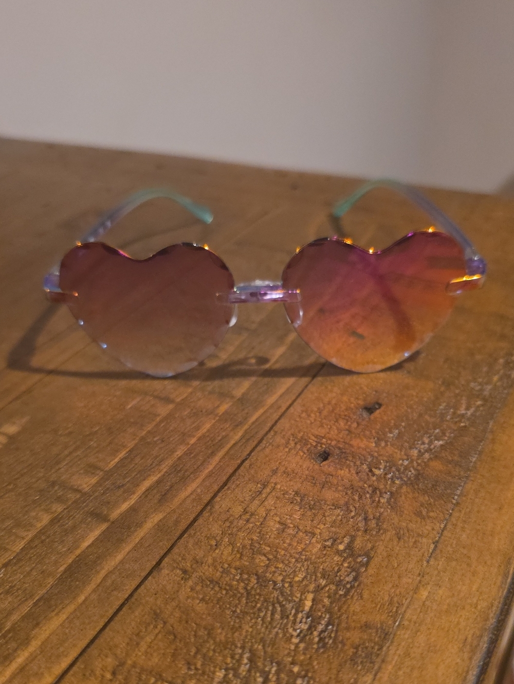 Girl's Heart-Shaped Gradient Sunglasses